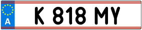 Trailer License Plate